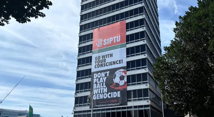 ‘Stop the Game’: Irish protesters demand boycott of ‘Israeli’ match
