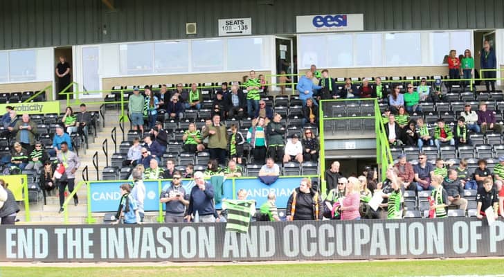 English club Forest Green Rovers reaffirms support for Palestine