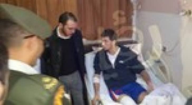 الأمير علي يزور "رياضيين فلسطينيين" اعتدت عليهم قوات الاحتلال - صور