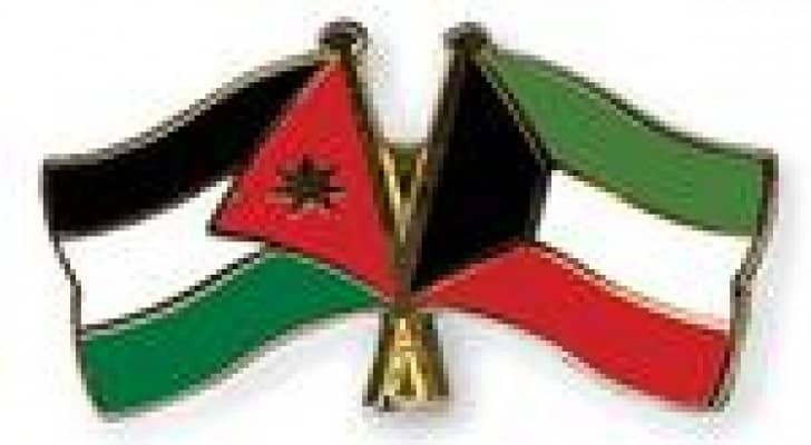 أعلام كويتية في شوارع الاردن