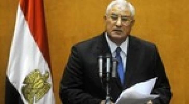 عدلي منصور : فخور بالانتخابات واشكر كل من وقف معنا