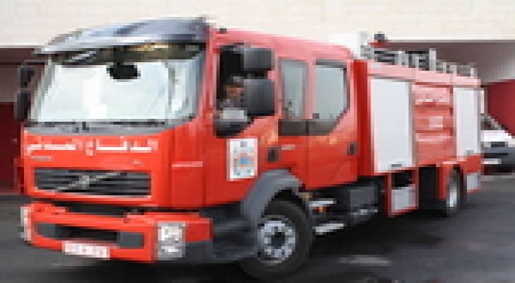إخماد حريق داخل سكن للعمال في منطقة القطرانة
