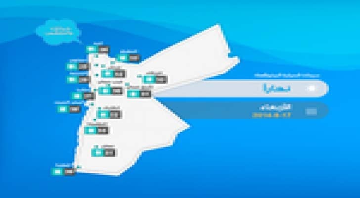 الاربعاء : ارتفاع على درجات الحرارة