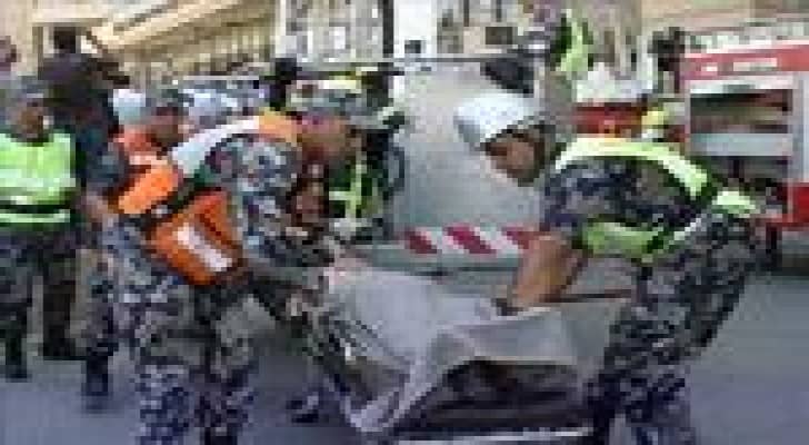 إصابة شخصين اثر حادث تدهور في محافظة الكرك