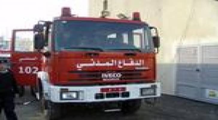 إصابة شخص اثر حريق منزل في الزرقاء