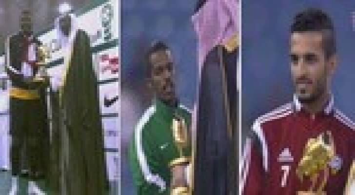 نواف العابد أفضل لاعب في خليجي 22