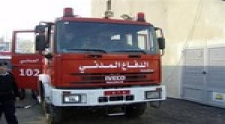 إصابة شخص اثر حريق شقة في العاصمة