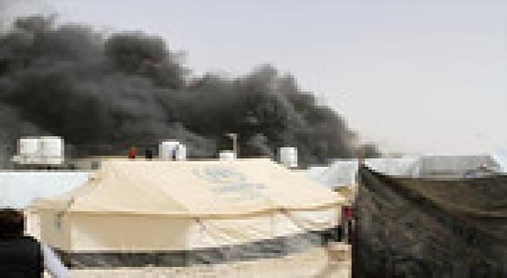 وفاة طفلتين في حريق بمخيم الزعتري