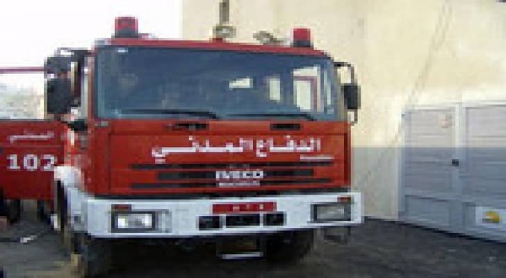 إصابة (3)أشخاص اثر حريق منزل في محافظة جرش