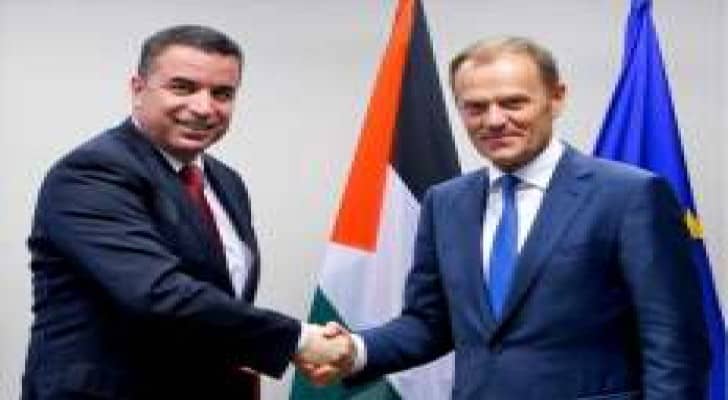 السفير البطاينه يقدم اوراق اعتماده لرئيس المجلس الاوروبي