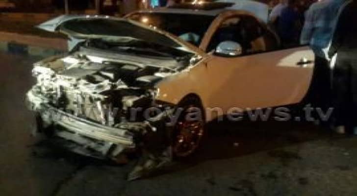 اصابتين في حادث سير في اربد .. صور