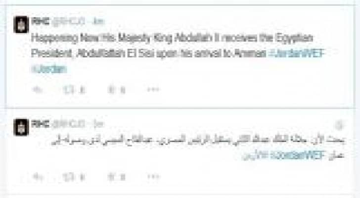 الملك يلتقي السيسي
