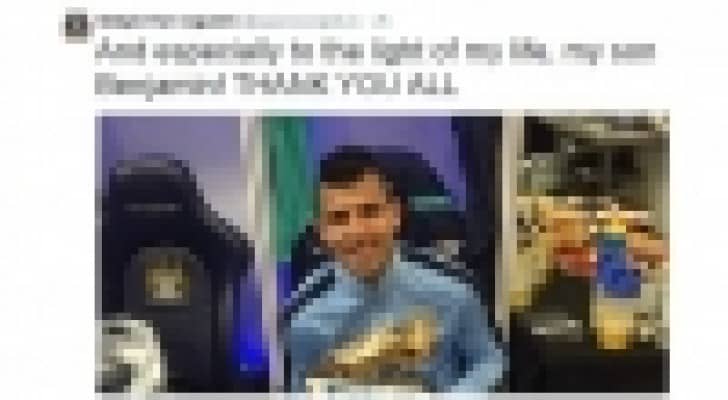 اغويرو سعيد بحصوله على الحذاء الذهبي
