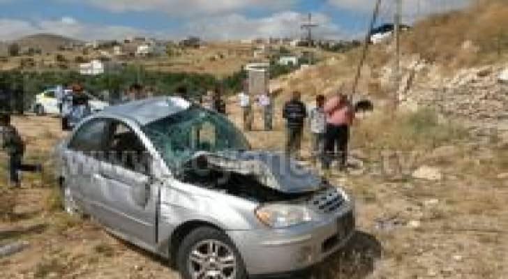 وفاة سيدة اثر تدهور سيارة في وادي الجرون في اربد