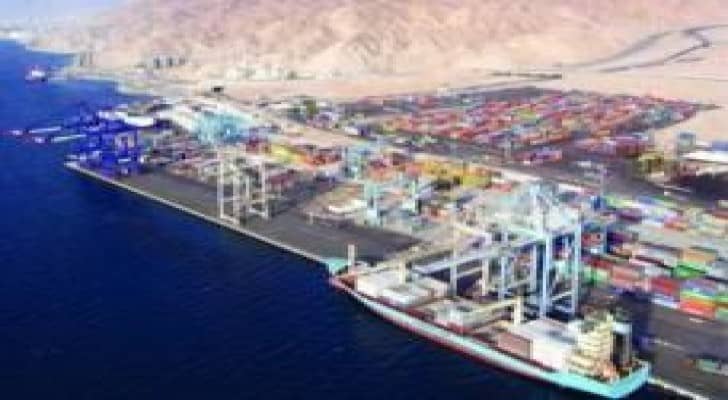ارتفاع حجم المناولة في ميناء العقبة بنسبة 1%
