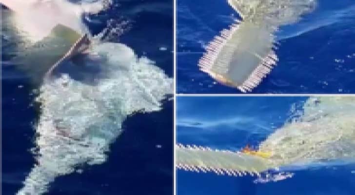 بالفيديو ... سمكة أبو منشار العملاقة تظهر على سواحل فلوريدا