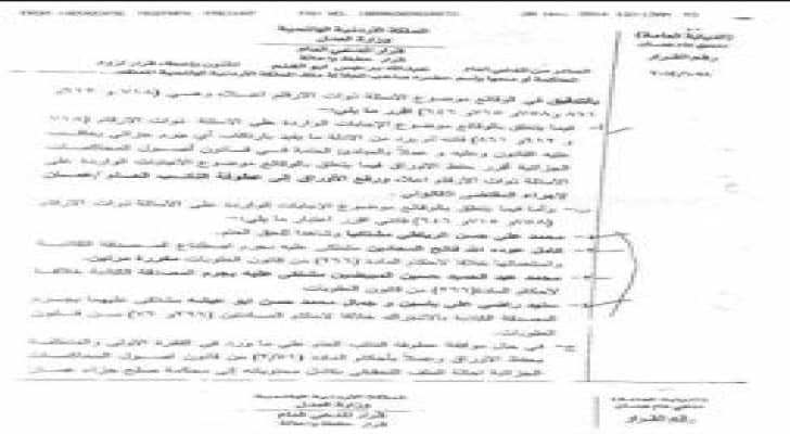 العدل العليا تؤكد ايقاف مبيضين عن العمل وترد الطعن