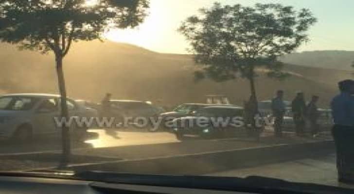 الياسمين: 4 اصابات في حادث تصادم قبيل موعد الافطار.. صور
