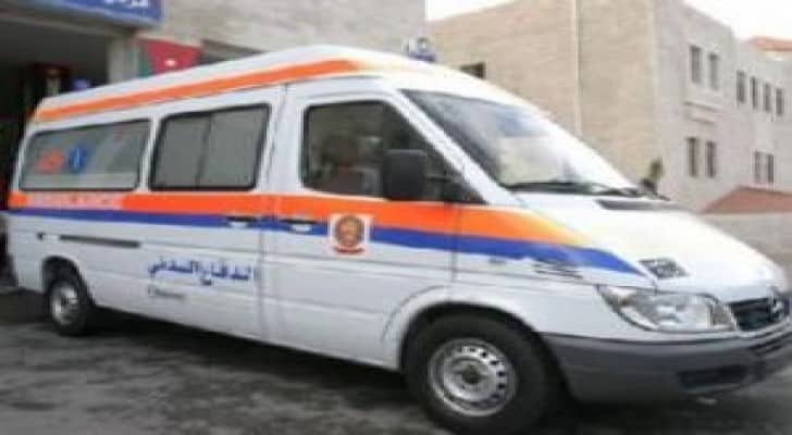 إصابة (4) أشخاص اثر حادث تصادم في محافظة مادبا