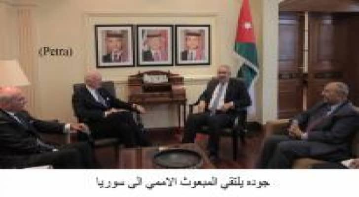جوده يلتقي المبعوث الاممي الى سوريا