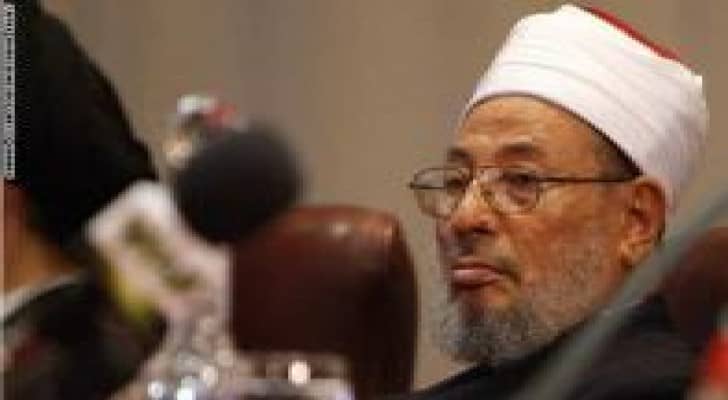 القرضاوي يطلب الدعاء على السيسي وبشار والحوثيين بأسمائهم في العيد ويبيح الغناء بشروط