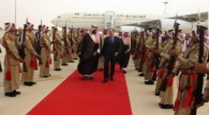 الملك عبد الله الثاني ييجري مباحثات ثنائية وموسعة مع سمو الأمير محمد بن سلمان آل سعود