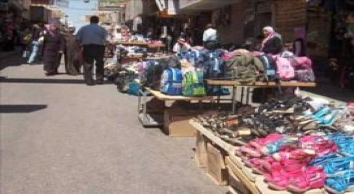 ازالة البسطات في اسواق الزرقاء