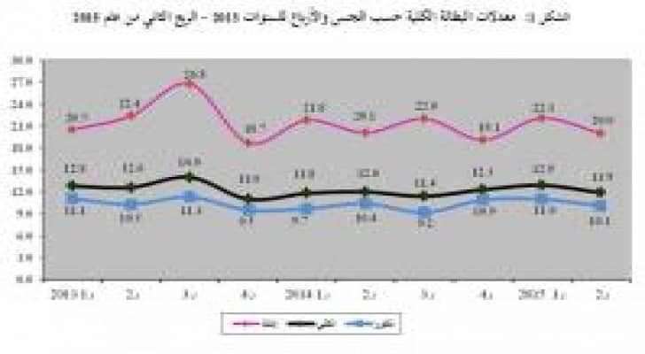 الإحصاءات: 11.9% معدل البطالة خلال الربع الثاني من عام 2015