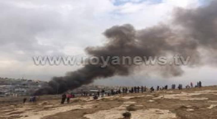الأجهزة الأمنية تغلق مكان الإنفجار في جمرك عمان وتمنع التصوير