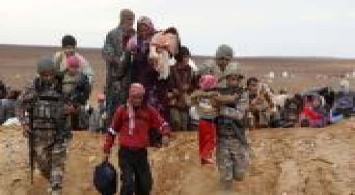 حرس الحدود تستقبل 140 لاجئا سوريا