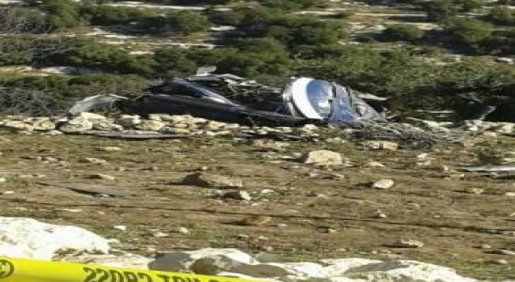 صور جديدة من منطقة تحطم طائرة الأمن العام في السلط