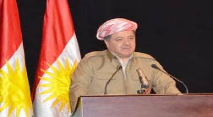 بارزاني : الوقت حان لتنظيم استفتاء حول اقامة دولة مستقلة في كردستان