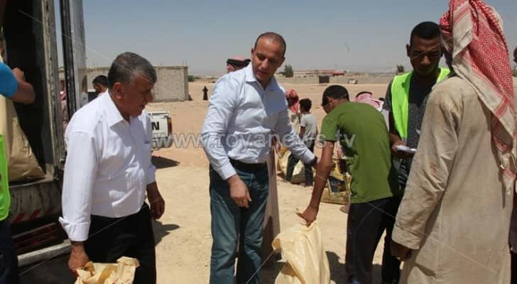 حملة البر والإحسان توزع مساعدات غذائية في لواء الاغوار الجنوبية