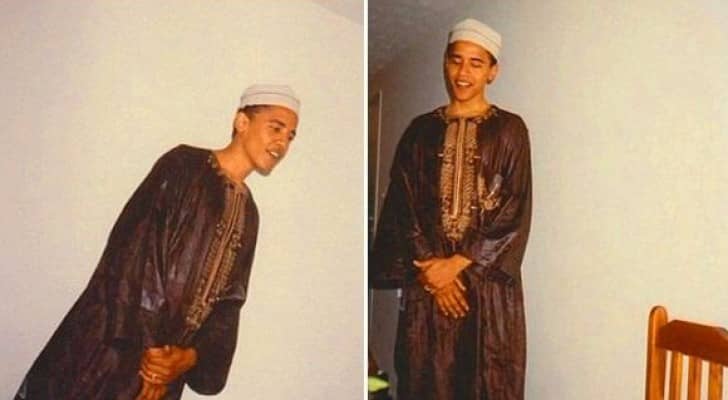 صور لأوباما "المسلم بالسر" تظهر لأول مرة في أميركا