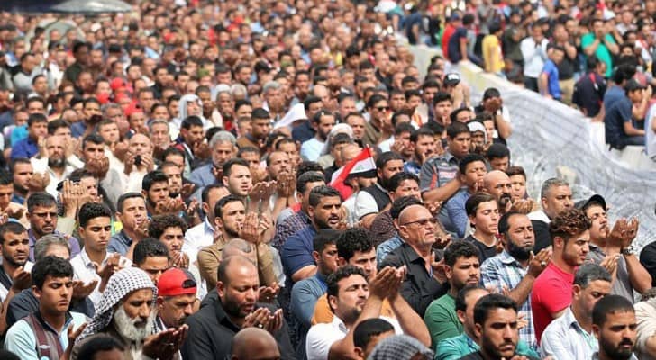 مظاهرة حاشدة وقصيرة للتيار الصدري في بغداد