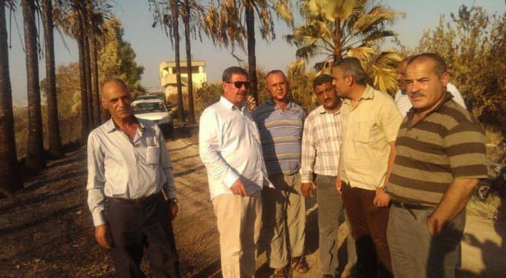 وادي الاردن يزود وحدات تضررت بحريق بكميات اضافية من المياه