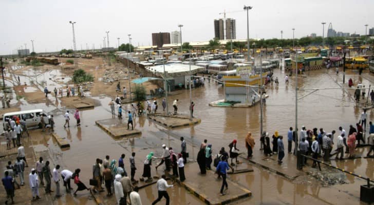 الأمطار تغرق السودان وتشرد الآلاف