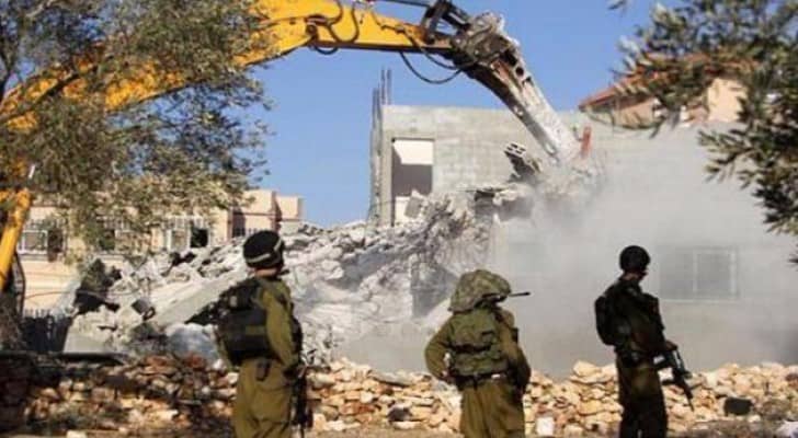 الاحتلال الاسرائيلي يهدم منازل للفلسطينيين - ارشيفية 