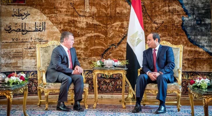 الملك والسيسي يثمنان بيانا لـ " مركزية حركة فتح "