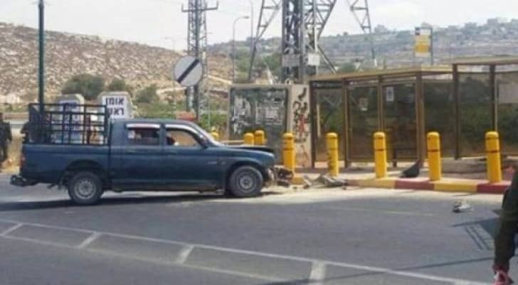 حاجز اسرائيلي في أحد المدن الفلسطينية 