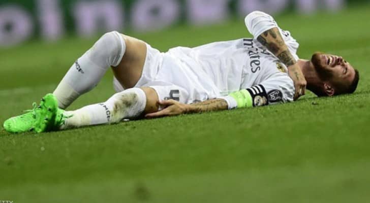 راموس تعرض للإصابة خلال مشاركته مع منتخب بلاده "ارشيفية"
