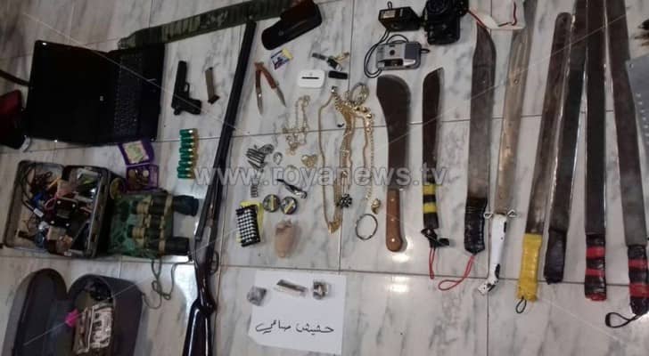 جانب من المضبوطات 