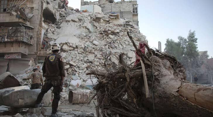  آثار الدمار في حلب