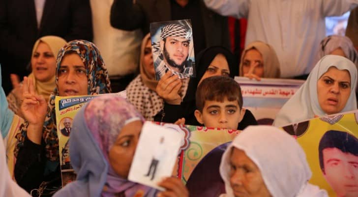 صورة أرشيفية لاعتصام سابق لأهالي الأسرى
