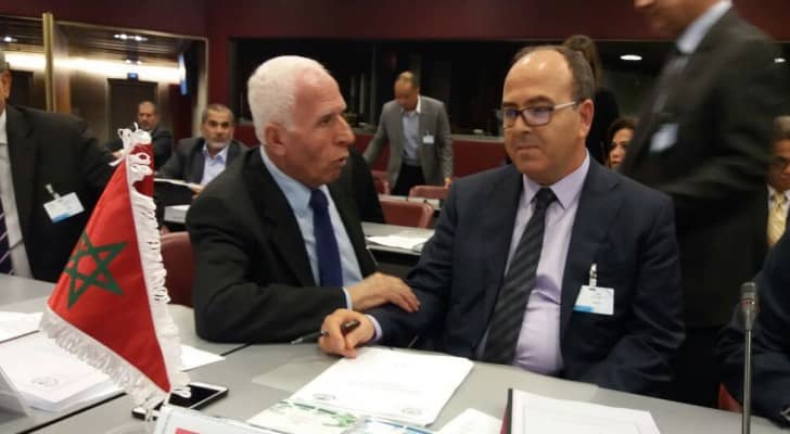 الاحمد ورئيس مجلس المستشارين المغربي في جنيف