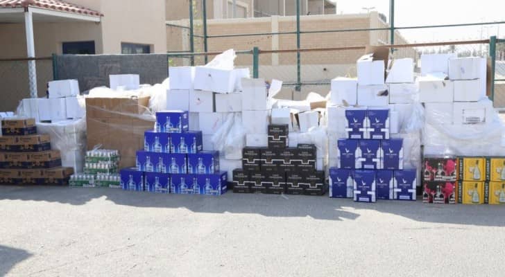 جزء من المضبوطات