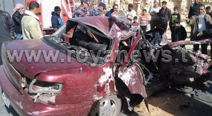 المركبات المتضررة من الحادث