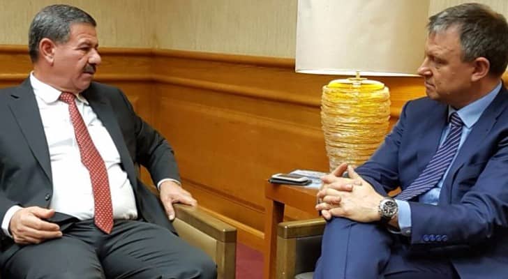 لقاء عضو " الكنيست " الإسرائيلي أريئيل مرغليت بأمين عام سلطة وادي الأردن المهندس سعد ابو حمور