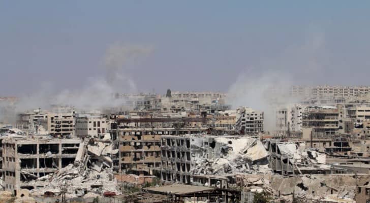 من أثار الدمار على مدينة حلب 