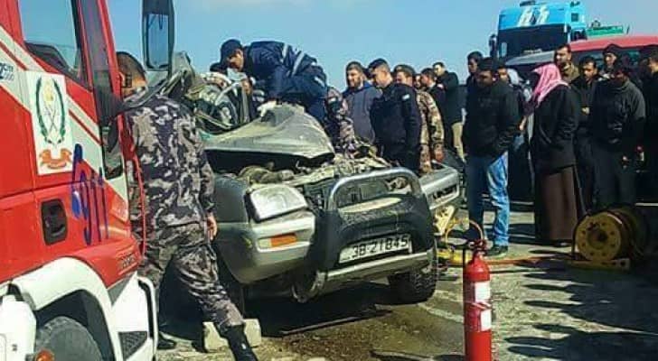 الحادث نتج عنه وفاة واصابة